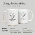 thumbnail image 4 of 15 fl oz Ceramic Mug, Country Kitchen, Cow on White, Dishwasher & Microwave Safe, 4 of 5