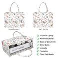 thumbnail image 2 of Large Capacity Tote Bag,White Christmas Bird and Pine Pattern Handbag Fashion Luxury Tote Bag,15.7"x13"x 5.1" Inches,Laptop Compatible, 2 of 6