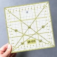 thumbnail image 2 of KAKOWELY 1Pc Square Cloth Quilt Ruler Sewing Ruler Patchwork Ruler Grid Lines Garment Design for Easy Precise Cutting,5.91"X5.91"X0.2", 2 of 5