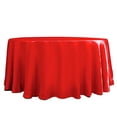 thumbnail image 3 of Balsa Circle 120" Round Satin Tablecloth Red, 3 of 8