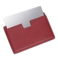 thumbnail image 1 of Espejo de bolsillo Uxcell de acero inoxidable irrompible, espejo compacto de maquillaje con funda de cuero PU (Burdeos, 2.5 x 3.8"), 1 of 7