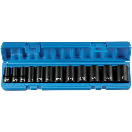 UPC: 0838780002361 | Grey Pneumatic 1213SD 12-Piece 3/8 in. Drive 6 Point Semi-Deep Socket Set
