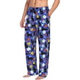 thumbnail image 6 of Sikiie Black Cats And Flowers Pajama Pants Men, PJ Bottoms, Sleep & Lounge Pants-Large, 6 of 6