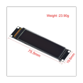 thumbnail image 4 of Real OLED Display 2.08 Inch 256x64 Graphic LCD Module White Display Screen LCM Screen SH1122 Controller Support SPI, 4 of 7