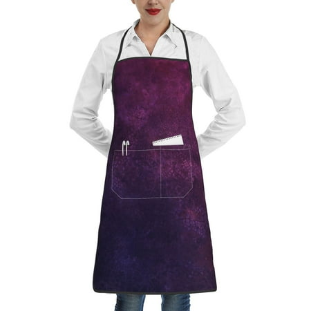 

Matuu Black Dark Blue Purple for Adjustable Cooking Aprons for Women with Pockets Kitchen Aprons for Men Water and Oil Resistant