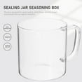 thumbnail image 5 of Glass Jar Grain Cereal Container Stainless Steel Storage Container with Handle for Storing Beans Spice, 5 of 6