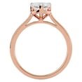 thumbnail image 4 of SuperJeweler 1 Carat Heart Shape Moissanite Solitaire Engagement Ring in 14 Karat Rose Gold, 4 of 5