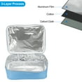thumbnail image 4 of Uxcell 12.2"x9.6"x2.8" Portable Waterproof Insulated Lunch Tote Bag Lunch Box, Sky Blue, 4 of 5