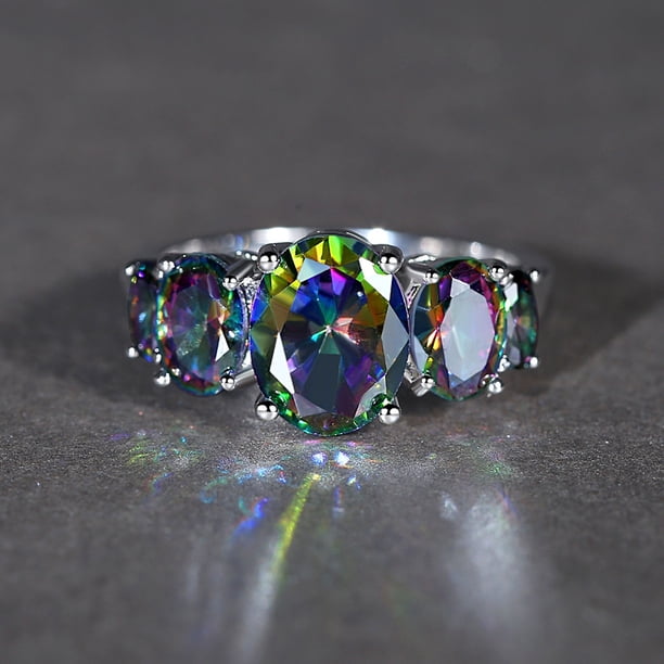 Fashion Eternity Rings Luxury Jewelry Wedding Engagement For Women Girls Gift