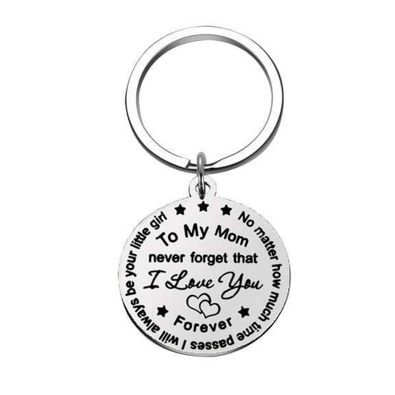 Valentine's Day Gifts for Woman To My Mom Mother'S Day Stainless Steel Keychain Is The Best Gifts For Mom As Shown