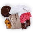 thumbnail image 3 of THE QUEEN'S TREASURES 18 Doll Clothes & Accessories, 8 PC Complete Authentically Styled Frontier Girl Outfit, Hat, and Boot Shoes, Compatible for Use with American Girl. Doll & Horse NOT Included, 3 of 5