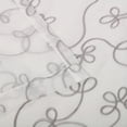 thumbnail image 3 of Superior Floral Scroll Sheer Curtain Set of 2, 42" x 84", Grey, 3 of 6