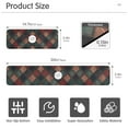 thumbnail image 3 of Yayeee Faucet Mat for Kitchen Sink 14.7" Diatomite Long Splash Guard Pad, Red Tartan Pattern, 3 of 7