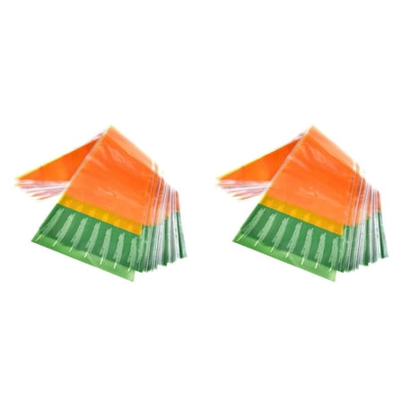 40X Easter Christmas Carrot Patterned Cone Shaped Treat Bags Triangle Goody Bags,40 x plastic bag