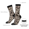 thumbnail image 4 of Logiee Leopard And Zebra1 Print Adult Socks for Men & Women,Calf Socks, Ankle Socks,Boots Socks,Breathable Casual Sock,Unisex Crew Socks, 4 of 6