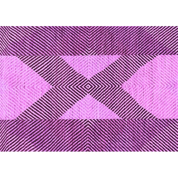 Ahgly Company Indoor Rectangle Abstract Purple Contemporary Area Rugs, 5' x 8'