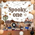 thumbnail image 2 of Halloween Western Cowboy 1st Birthday Party Decorations Spooky One Backdrop Brown Balloon Garland Arch Kit Number 1 Foil Balloons for Cowboy 1st Birthday Party Decor Supplies, 2 of 7