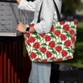 thumbnail image 7 of Xecao Rose Flowers for versatile beach bag for women includes zipper pockets and waterproof material, ideal for vacations and adventures., 7 of 7