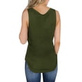 thumbnail image 2 of Women's Fashion Pit Sweater Short Sleeve Button V-neck Burst Sexy Top, 2 of 3