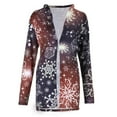 thumbnail image 4 of Cardigans pour Femmes Cardigan Long Cardigans pour Femmes Liquidation Cardigan Impression Numérique Manteau de Noël à Manches Longues pour Femmes, 4 of 9