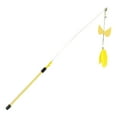thumbnail image 1 of Cat Wand Toy Interactive Funny Fake Feather Cat Teaser Toy Kitten Wand with Bell, 1 of 10