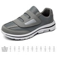 thumbnail image 2 of Zapatos Diabéticos Slip-On Orthopedic no deslizante para pies inflamados (46) Gris, 2 of 9