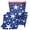 American Flag Stars Stripes, variant on CHAQLIN Polyester 2 Piece Set Wingback Chair Covers for Living Room, Elastic Spandex Bottom Wear Resistant Single Seat Armchair Cover, Pink Marble Pattern