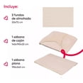 thumbnail image 4 of Juego De Sábanas Matrimonial 3000 Hilos Egipcian Premium Crema, 4 of 6