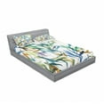 thumbnail image 3 of Traditional Bedding Set with Sheet & Covers, Colorful Bamboo Tree Leaves Hand Drawn Style Plants Picture Print, Printed Bedroom Decor 2 Shams, 4 Sizes, Multicolor, by Ambesonne, 3 of 3