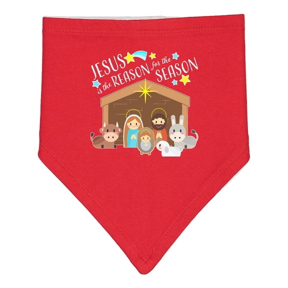 Inktastic Jesus is the Reason for the Season Christmas Nativity Baby Bandana Bib