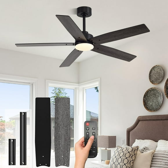 Ventilador de techo Conciseer Modern de 132 cm con luces y mando a distancia