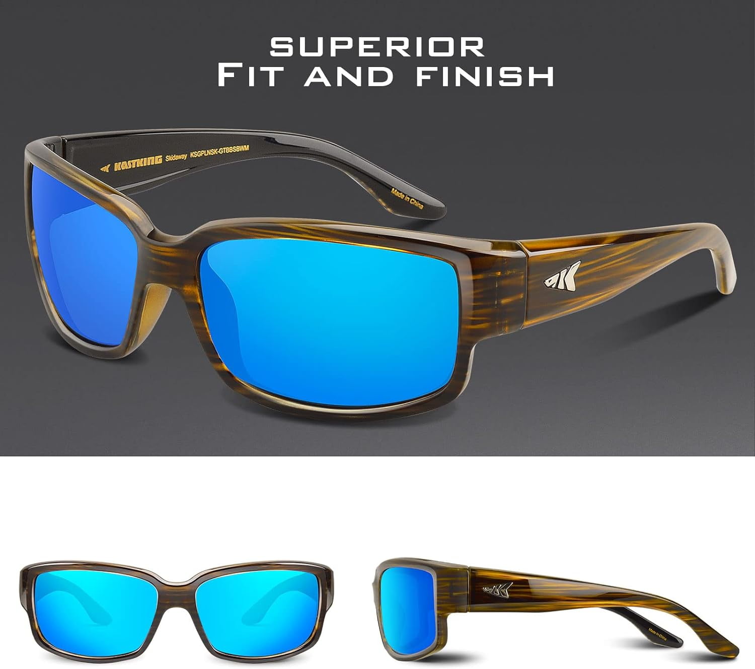 KastKing Skidaway Polarized Sport Sunglasses, UV Protection for Fishing & Driving