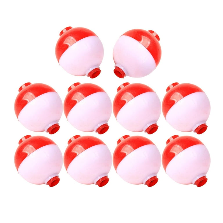 MyBeauty 12Pcs Fishing Float Classic Anti-corrosion Red White Assortment Floats  Bobbers for Fishing Red White 