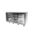 thumbnail image 3 of Heavy Duty Commercial Stainless Steel Back Bar Cooler with 3 Glass Doors (24" depth 72" length), 3 of 8