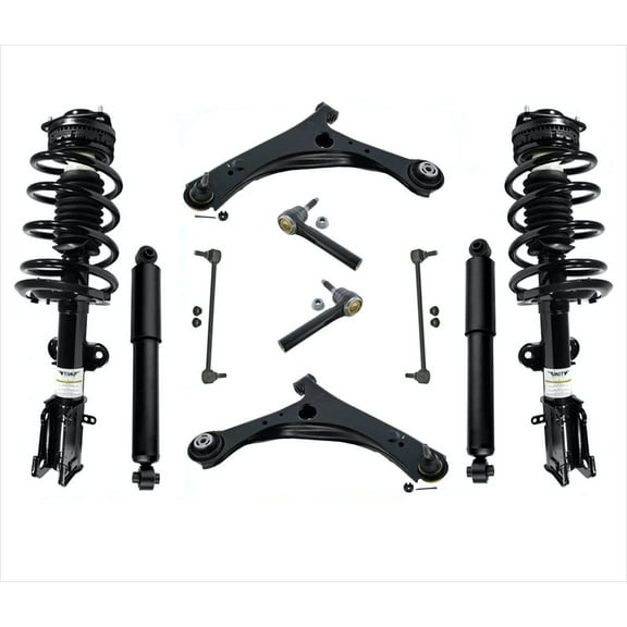 Front Complete Struts Lower Arms 10 Pcs Kit Fits Dodge Grand Caravan 08-19
