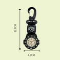 thumbnail image 6 of Pocket Watch Luminous Quartz Movement Digital Display Accurate Compass Round Dial Pocket Carabiner Clip Sports Hiking Watch for Camping, 6 of 7