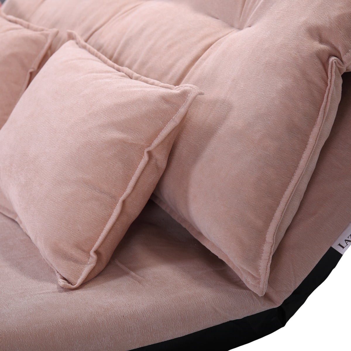 Kepooman Folding Floor Sofa Bed with Pillows, Corduroy Lazy Lounge Couch Chair - Pink Kepooman Folding Floor Sofa Bed with Pillows, Corduroy Lazy Lounge Couch Chair - Pink