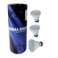 thumbnail image 1 of Monika Sports Fs 301 Badminton Feather Shuttlecocks , Good Choice For Practicing | White , Pack Of 3, 1 of 2