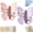 Pink + Purple, variant on 4 Pack Rotating Butterfly Adhesive Wall Hooks, No-Drill 270° Swivel 3-Prong Hangers with Adjustable Wings, Corner Storage for Towels, Keys, Bags in Bathroom, Entryway and Kitchen (Yellow + Purple)