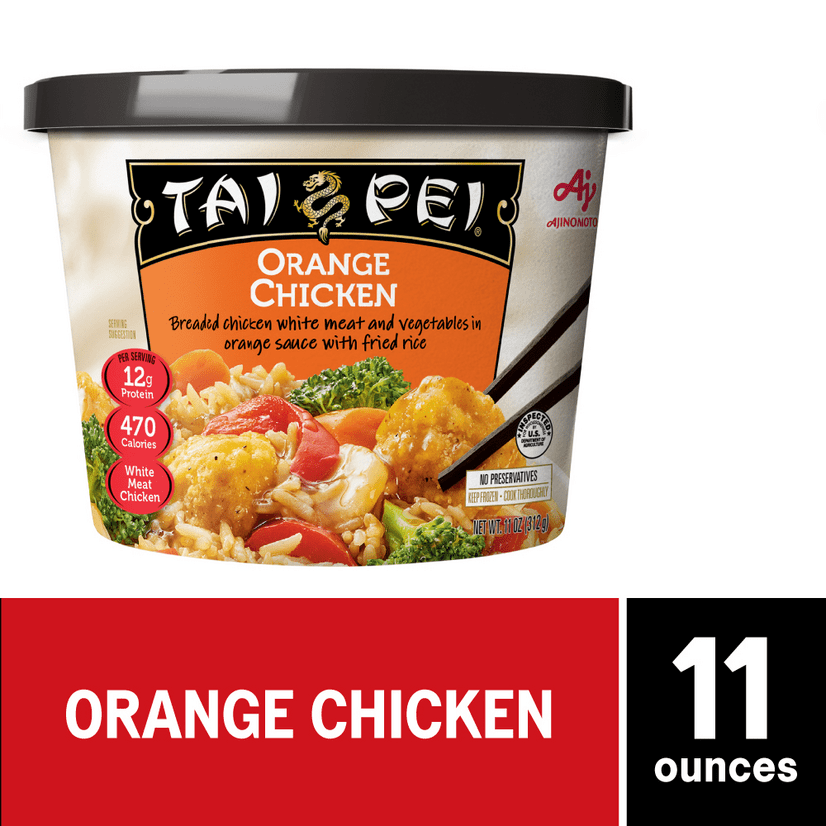 Tai Pei Orange Chicken Frozen Asian Entree 11 Oz Walmart Com
