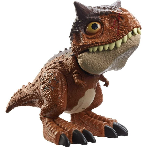 ​Jurassic World Chompin’ Carnotaurus Toro Dinosaur Action Figure Camp Cretaceous with Button-Activated Chomping & Other Motions, Realistic Sculpting, Kid Gift Age 4 Years & Up