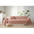 thumbnail image 1 of Nvzi Funda de sofá de poliéster, funda de toalla para sofá de sala de estar, fácil de instalar, lavable, protector de sofá para muebles, 70,87 x 102,36 pulgadas (rosa), 1 of 4