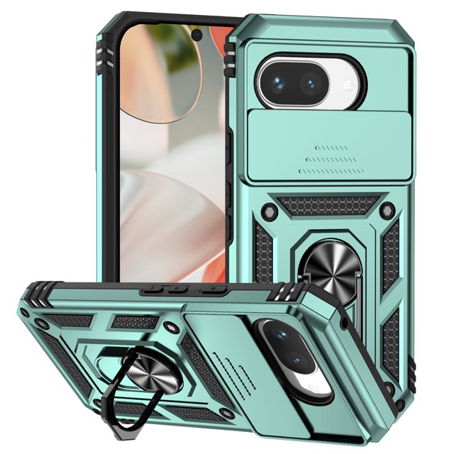 TYJKeJi Étui avec Support Kickstand Résistant aux Chutes Antichoc pour Google Pixel 9A