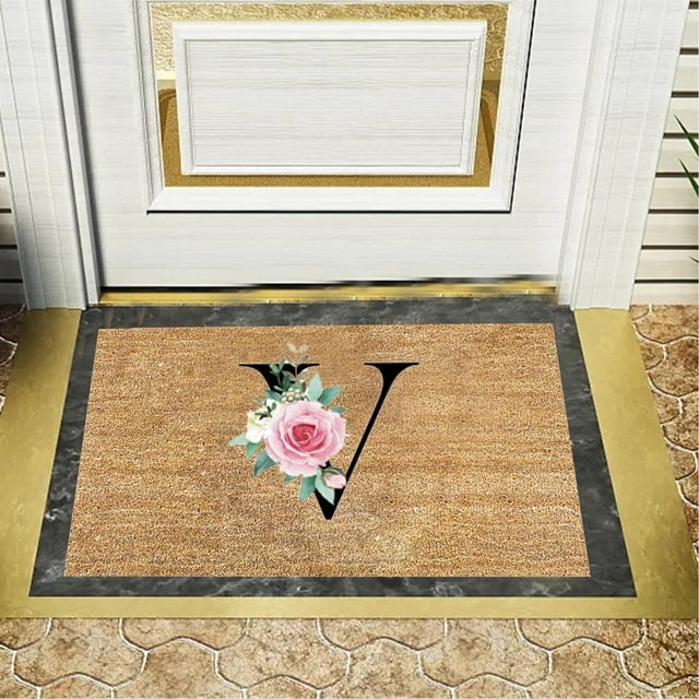 Wiueurtly Clearance Personalized Alphabet Doormat for Welcoming Guests At Your Doorstep 1PC