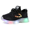 thumbnail image 4 of UTTOASFAY Toddler Shoes Toddler Infant Kids Baby Girls Boys Shoes Led Light Shoes Casual Shoes Sports Shoes Black 4-4.5 Years, 4 of 6