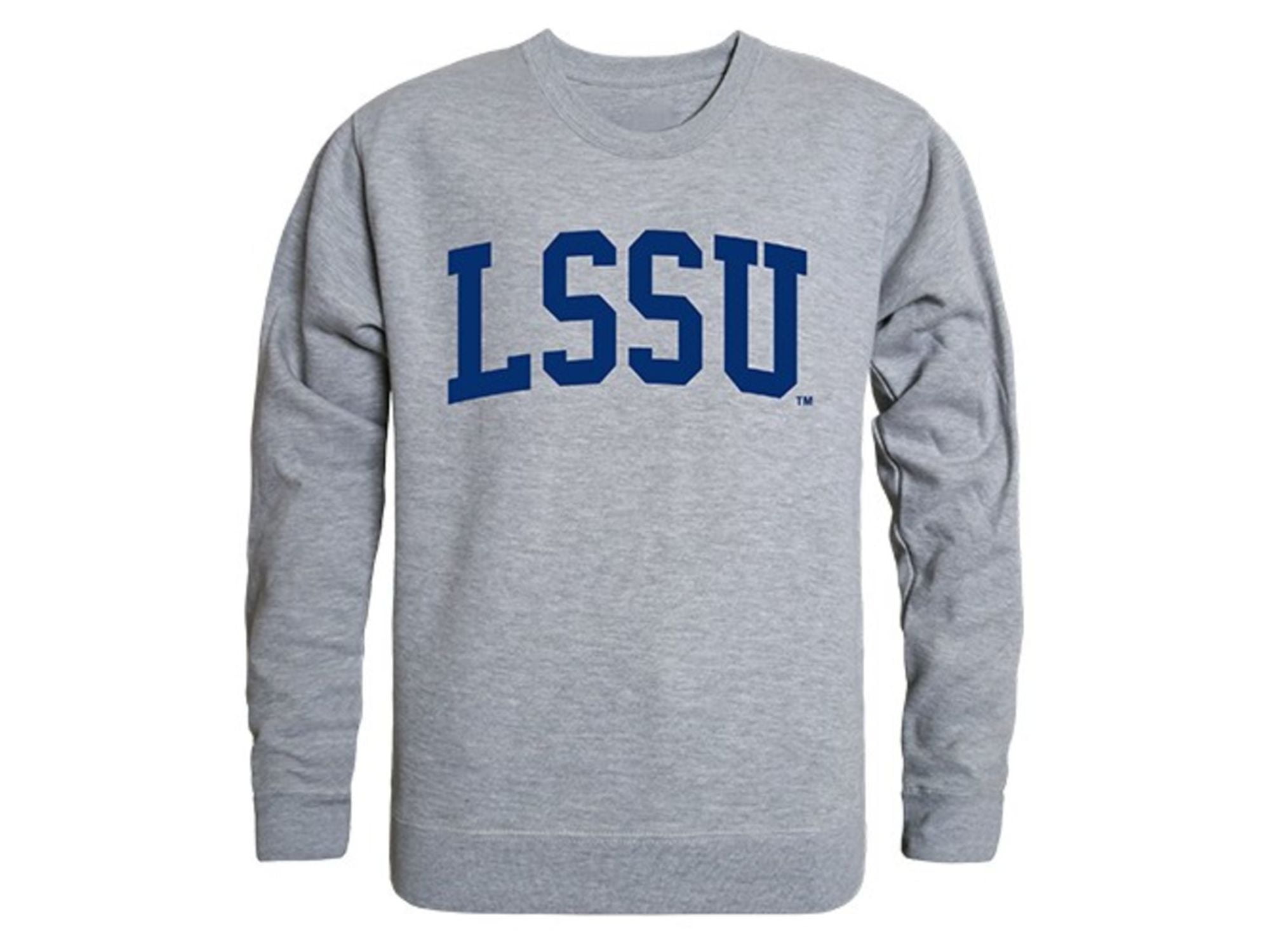 LSSU Lake Superior State University Campus Crewneck Pullover Sweatshirt Sweater White