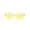 Yellow, variant on Womens Cat Eye Mirror Flat Lens Gold Frame Fashion Sunglasses
