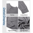 thumbnail image 6 of GENTS BLISS Henley Men Shirts Lightweight Long Sleeve Shirts for Men Crew Neck Casual Men T-shirts Striped Knit Shirts, 6 of 9