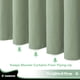 thumbnail image 5 of Dynamene Cortina De Ducha De Tela Con Forro A Presión Cortinas De Ducha De Hotel De Gofre Verde Salvia Para Baño Juego De Forro De Cortina De Ducha De Tela Impermeable Lavable Con Gancho De Plástico V, 5 of 5
