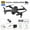 Black,Dual Camera, variant on Rc Drone for Kids - K5 Drone Aerial Photography 4K-lens High-Definition Quadcopter Toy